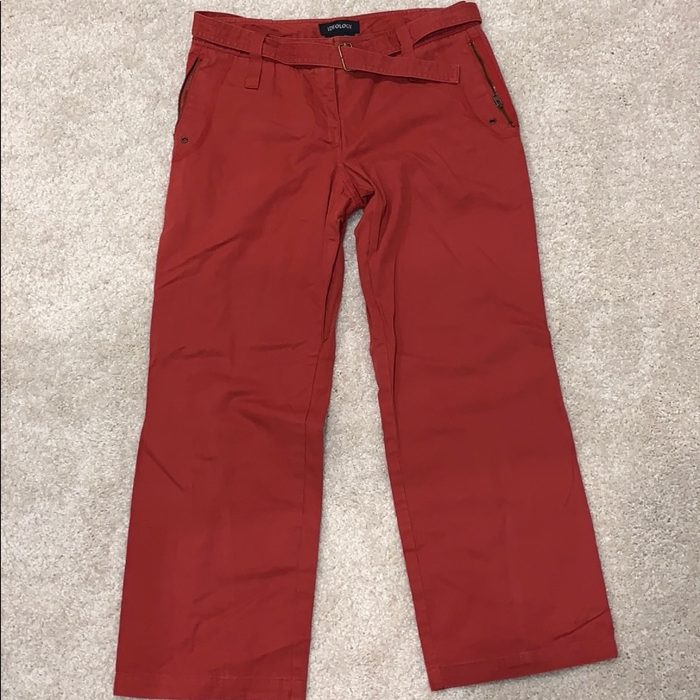 Red chinos